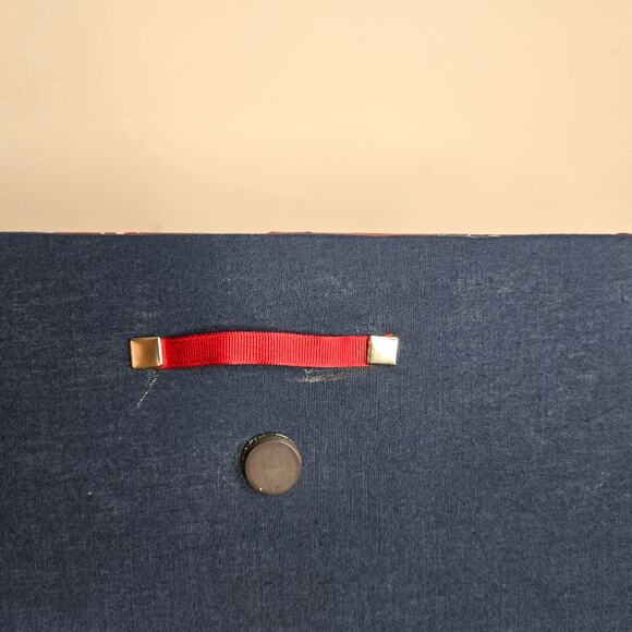 NWOT Mini French Memory Board Americana Red White Navy Blue Stars & Stripes - Picture 5 of 6